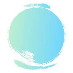 Minimal abstract illustration featuring a soft blue circular brush stroke, ideal for modern backgrounds, branding and creative design projects