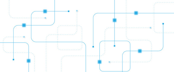 Abstract futuristic technology background. Technology background with crossed lines and dots.