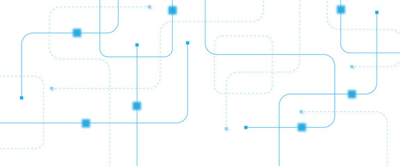 Abstract futuristic technology background. Technology background with crossed lines and dots.