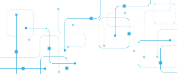 Abstract futuristic technology background. Technology background with crossed lines and dots.