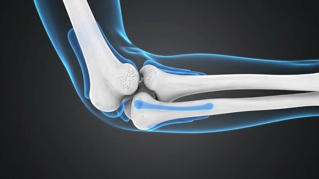 Medical Animation of Human Elbow Joint Anatomy and Movement