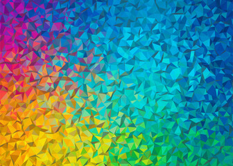 Abstract Colorful Geometric Polygonal Background with Gradient Spectrum