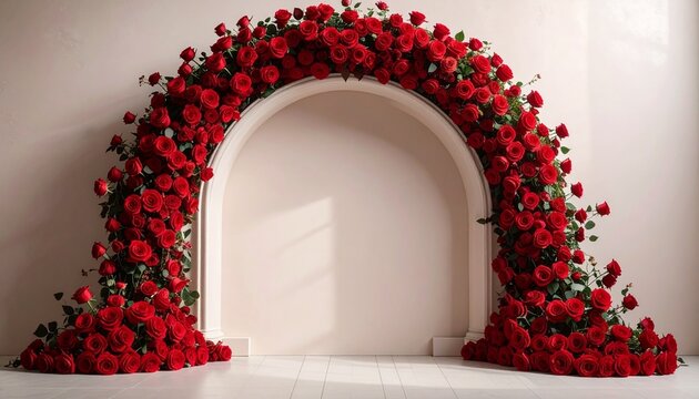 photo background with red roses for valentines day 