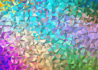 A striking polygonal abstract background showcasing a gradient of vibrant colors, from magenta to deep blue, forming a captivating geometric pattern ideal for contemporary designs