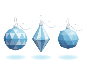 Digital Winter Decorations: Polygonal Ornaments