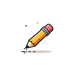 Whimsical pencil illustration with vibrant hues and charming design for educational content