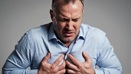 Man Experiences Severe Chest Pain and Heart Attack Symptoms in Emotional Moment in Studio