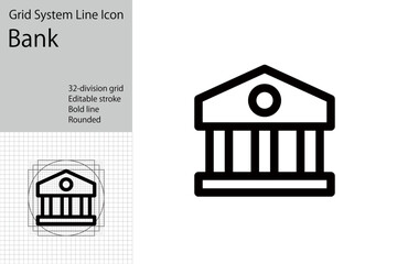 Building icons representing banks and museums