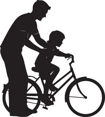 Father Teaching Child to Ride a Bicycle
Dad and Kid Bike Lesson &ndash; Family Bonding Moment
Parent and Child Cycling Together Silhouette