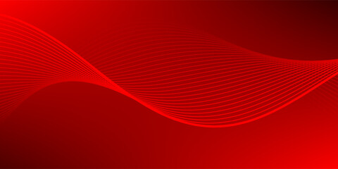 abstract wavy lines background. red gradations, banner background, wave line shape,memphis background.