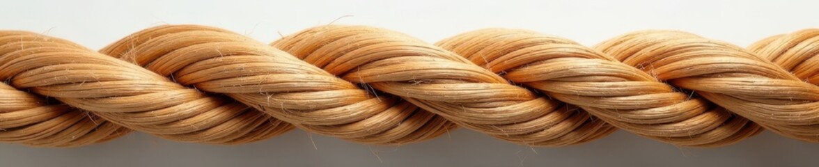 Intricate jute Hessian rope; spiral, flat, braided, isolated , sustainable, handmade, design