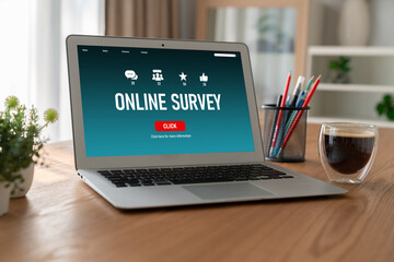 Online survey form for modish digital information collection on the internet network