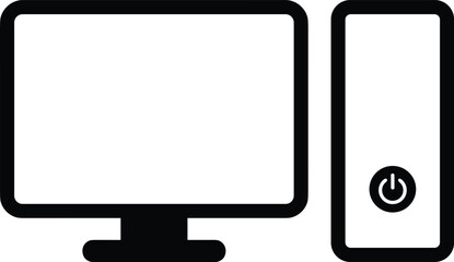 Electronic device icons, responsive screen set, laptop computer monitor tablet phone, digital technology outline, vector illustration symbols, isolated black line.