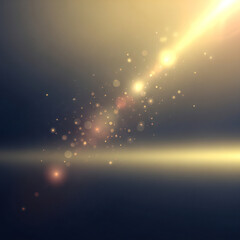 Elegant New Year Abstract Background with Golden Glow, Soft Bokeh Lights, Smooth Gradient Texture and Minimal Festive Aesthetic High-Resolution Design Perfect for Celebrations, Banners and Digital Use