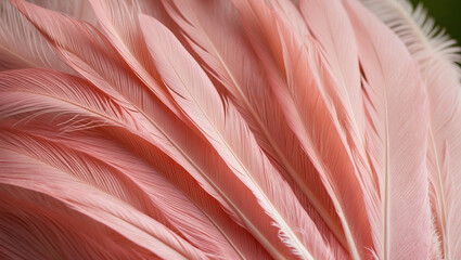 Pink feathers texture. Applicable for flyers, posters, banners and business cards. Pink flamingo