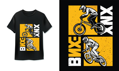 A vintage distressed bmx rider graphic design perfect for sports enthusiasts and t-shirts