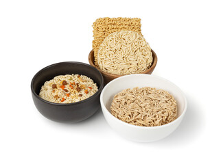 Raw Noodles, Dry Round Ramen Noodle, Uncooked Korea Vermicelli, Chinese Wheat Pasta