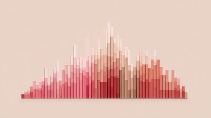 Fototapeta premium A graphic representation of data using colorful bars.