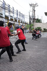 traditional community games held during Indonesia&rsquo;s Independence Day celebrations on August 17.