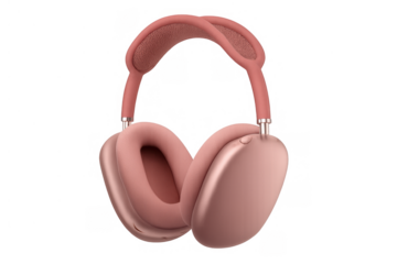 Rose gold wireless headphones for immersive audio experience, isolating sound and boosting entertainment listening