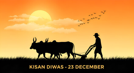 Happy National Farmers Day Post and Greeting Card.