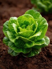 lettuce growing in the soil no logos no brands ar 34