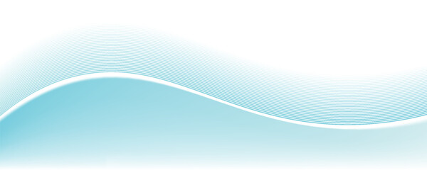 Abstract blue wave background, minimal wave design concept, vector illustration. for banner, banner.