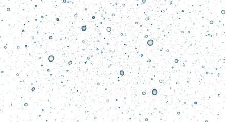 Abstract pattern of white dots and streaks on a black background isolated on transparent background