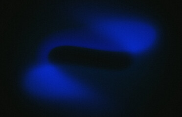 Abstract Digital Art Ethereal Blue Glows Illuminate a Dark, Mysterious Background in a Hypnotic Blend of Light and Shadow