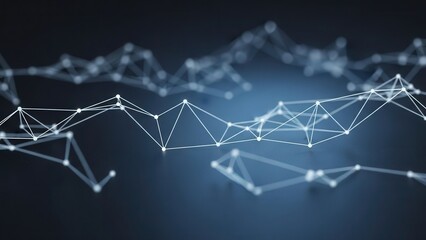 Flowing network of lights shapes peaceful technological vista today