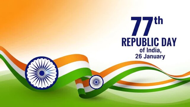Happy Indian Republic day Vector illustration or background for 26 January celebration poster or banner background Vector