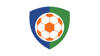 Obraz premium Colorful soccer ball with flags for game and competition, isolated round sport object