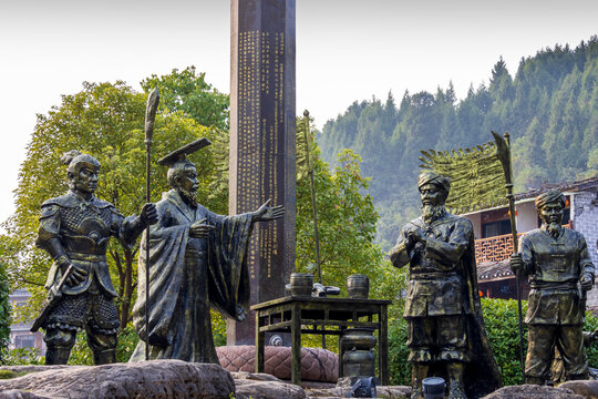 Furong, Hunan, China. 11-05-2024. Statue in the city of Furong in Hunan, China.