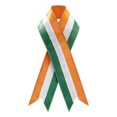 Irish Flag Colors Ribbon Symbol of Pride and Patriotism