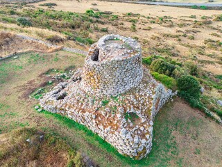 Nuraghe Santa Barbara in Macomer. Sardinia, Italy