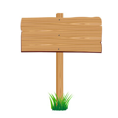 Wooden pathfinding sign. Arrow rustic sign boards, direction sign border flat isolated vector illustration. Wood sign board on white