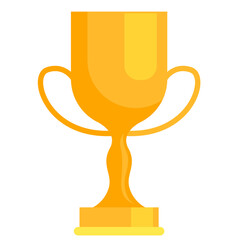 gold cup isolated on white