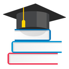 graduation cap and diploma