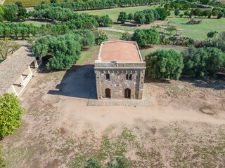 Church of Santa Maria di Sibiola in Serdiana. Sardinia, Italy