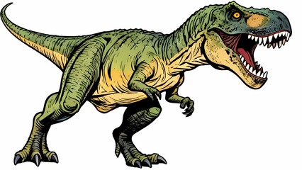 tyrannosaurus rex dinosaur illustration