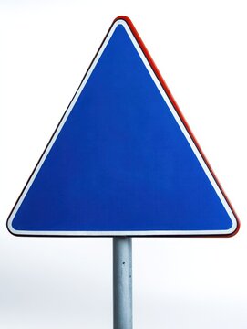 safety first blue road sign no logos no brands ar 34