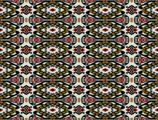 seamless  abstract colorful graphic ikat patola pattern background