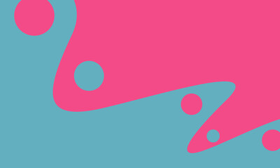 An abstract background with curved shapes and circles in pink and blue tones. The image creates a smooth and modern design.