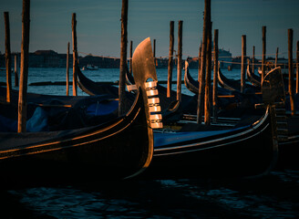 gondola in venice with intentional camera movement for artistic mood © Agata Kadar
