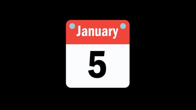 Ripped paper calendar 