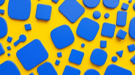 blue and yellow background
