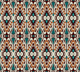 seamless  abstract colorful graphic ikat patola pattern background