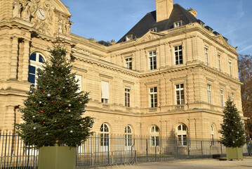 Palais du Luxembourg &agrave; No&euml;l &agrave; Paris
