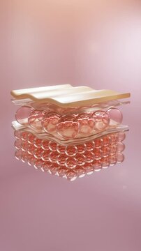 Advanced laser skincare technology targeting skin layers and pigment cells. Concept of skin rejuvenation, dark spot reduction, tattoo fading and modern aesthetic medical treatment visualization.