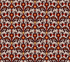 seamless  abstract colorful graphic ikat patola pattern background